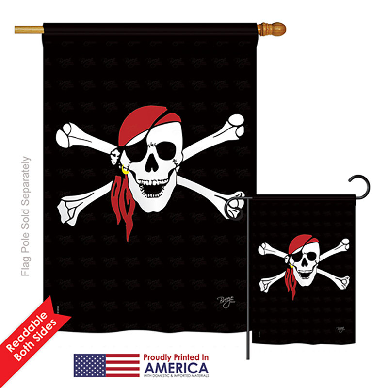 Drapeau de maison / jardin Bandana Pirate