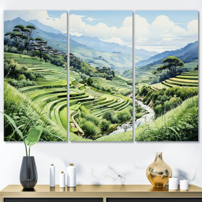 Impression sur toile 3 pièces Vietnam
