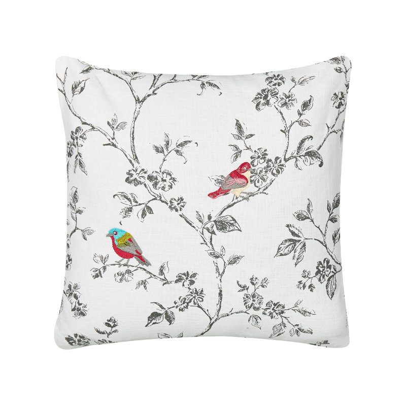 Dempsey Animal Print White Square Cushion