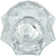 Tub And Shower Offset Handle Single Control Knob For Delta Replacement Trim Kit With Screw And Button, Clear Acrylic Finish