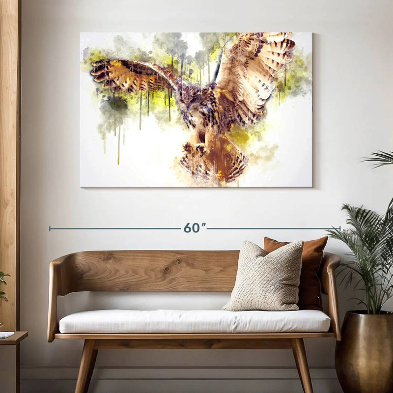 Hibou volant, H 32 po x l 48 po