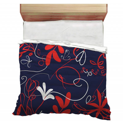 Leaf Pattern Microfiber / Polyester Comforter