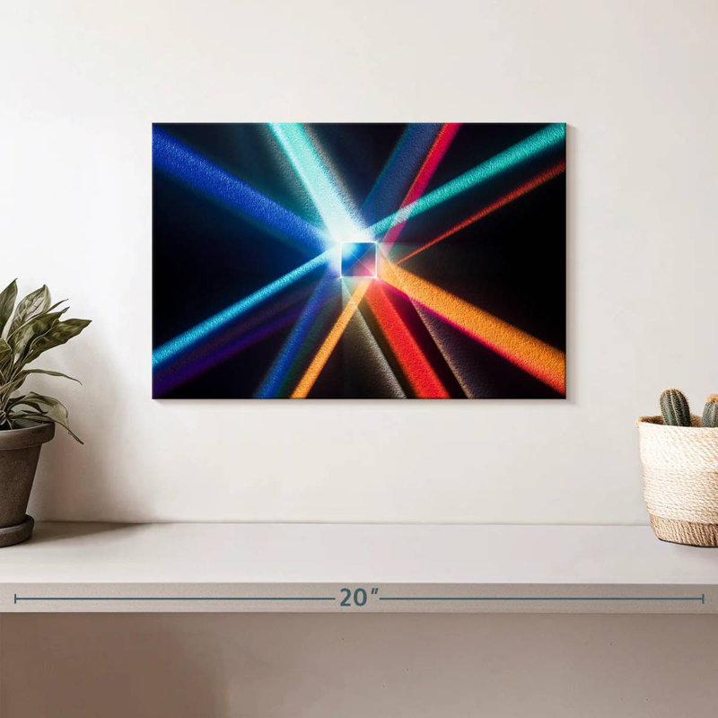 Keiri Cube Prism Light Beams, 8" H x 12" W