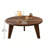Modern Solid Wood 3 Leg Round Coffee Table Dark Walnut For Living Room&bedroom