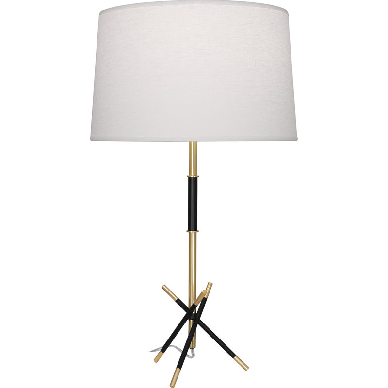 Thatcher Table Lamp, Modern Brass Accents