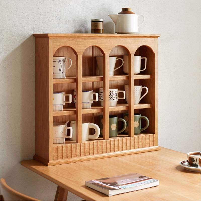 Porte-gobelets de table de cuisine en bois massif de qualité supérieure en bois massif de qualité supérieure North American A Grade Cherry