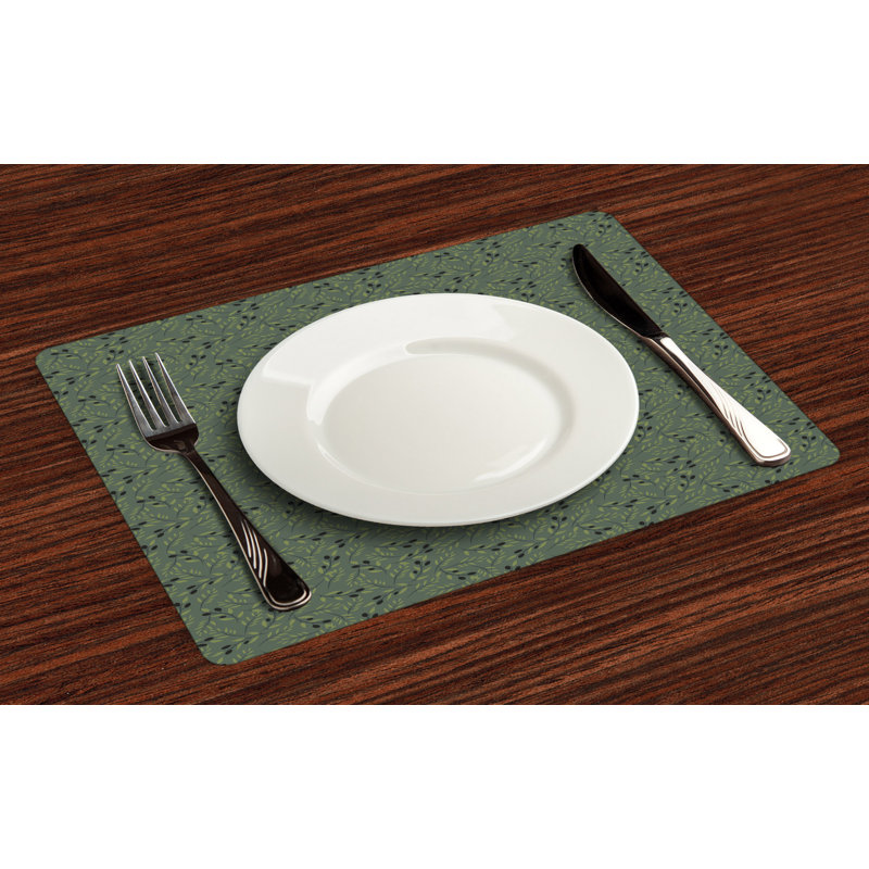 Polyester Floral Rectangle Placemat