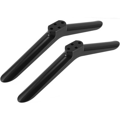 Niversal Tv Stand Legs, Modern Replacement Stand For 40" Tvs, Sleek Black Riser Base Monitor Mount