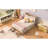 Platform Bed with Storage Headboard and a Big Drawer