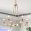 Lustre transitionnel à 6 lumières 6 lumières