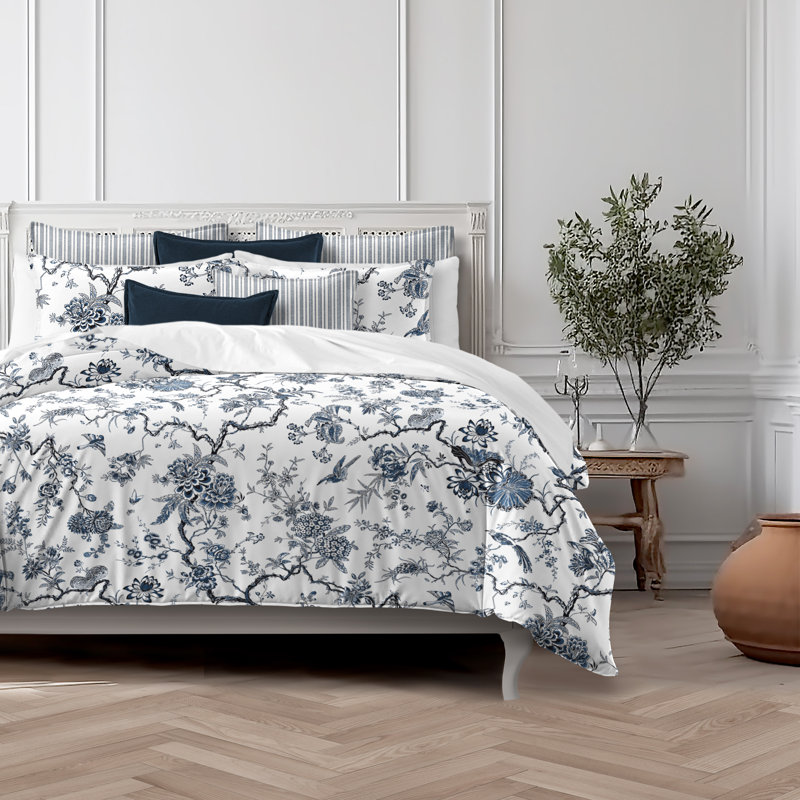 Tree Top Sky Cotton Duvet Cover Set, Twin Duvet Cover + 7 Additional Pieces
