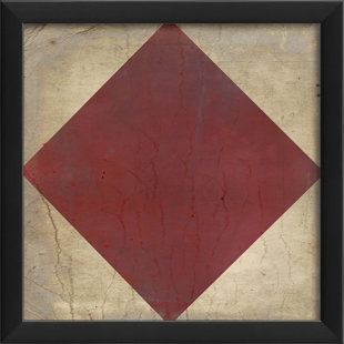 F, impression encadrée Signal Flag