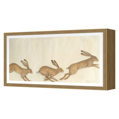 Bounding Hares Print by Bigsby, Bella