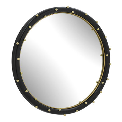  Helia Brass Round Mirror