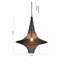 Luminaire suspendu 1 lumière noir satiné avec panier à chaîne-673718965-673718966