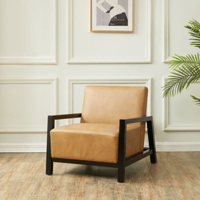 Kimihiko Faux Leather Armchair