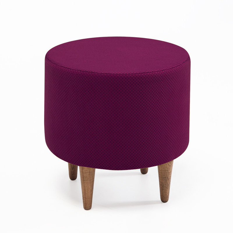 Upholstered Ottoman, Lilac 100% Polyester