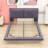 Queen Upholstered Platform Bed with Sensor Light and Floating Design-1511551176