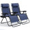 Chaises d'extérieur inclinables avec coussins et porte-gobelets Nestl