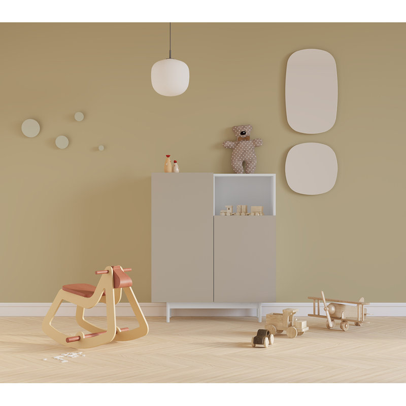Eliscar Standard Accent Chest, White/Taupe/White