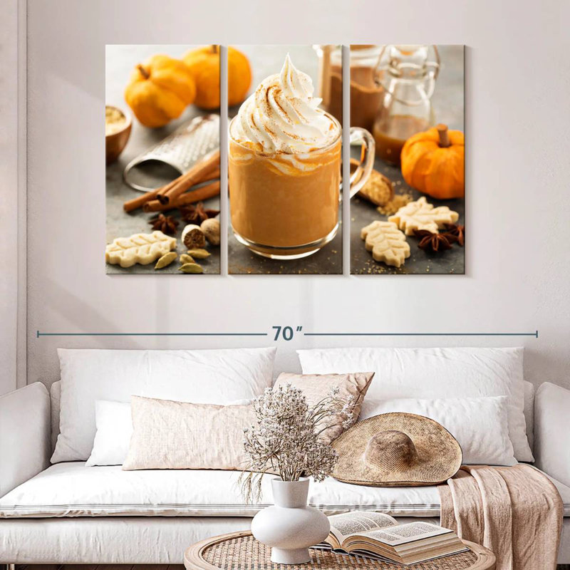 Yarlin Pumpkin Latte, 32" H x 50" W