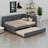 Upholstered Daybed with  Trundle, Sofa Bed Frame Ideal for Guests-1000177731