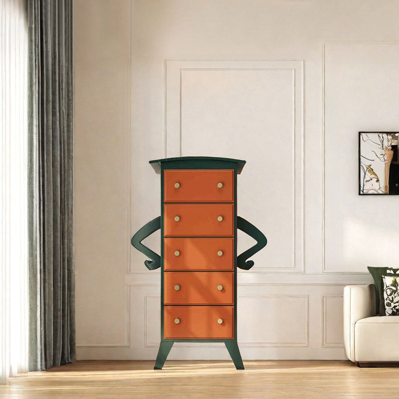 Armoire de rangement à tiroirs, Vert foncé