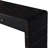 YDT Curved Farmhouse Console Table with Storage, Wooden Entryway Table with 2 Drawers, Distressed Black-413283738