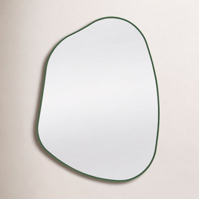 Solid Wood Asymmetrical Wall Mirror