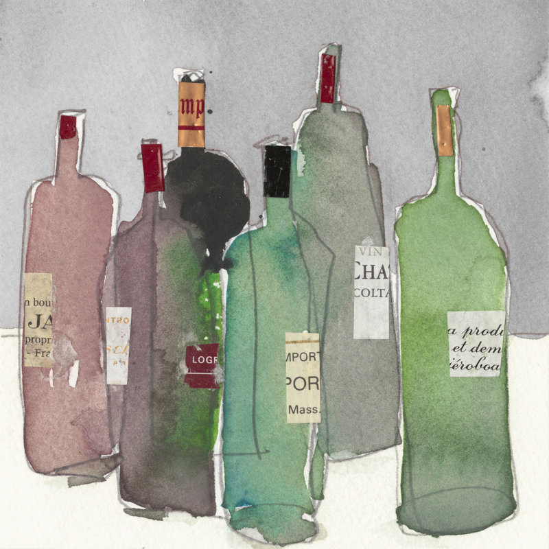 Wine Party I by Samuel Dixon - Wrapped Canvas Painting, 76cm H x 76cm W x 3.8cm D