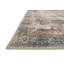Tapis terre cuite / bleu / ivoire à motif oriental-523621208