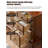 American-Style Solid Wood & Glass Sideboard