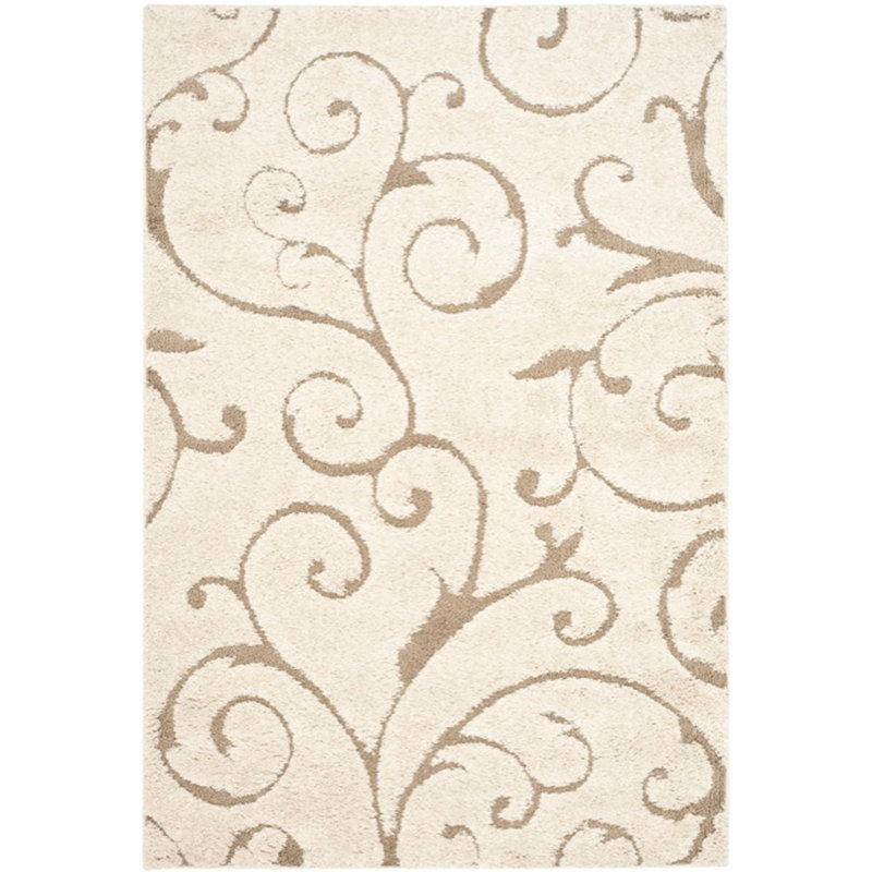 Benedetti Hooked Rug, Rectangle 61 x 91 cm, Cream/Beige