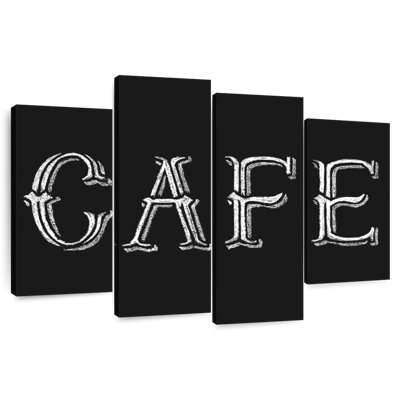 Tergel, tableau noir, typographie de café