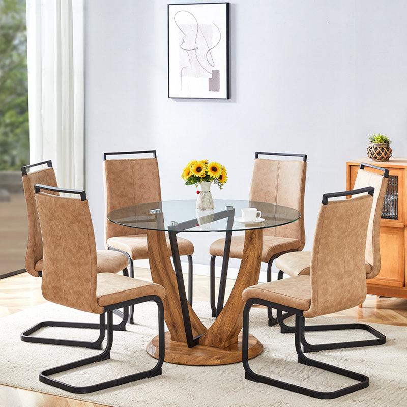 Round Dining Table Set, 7