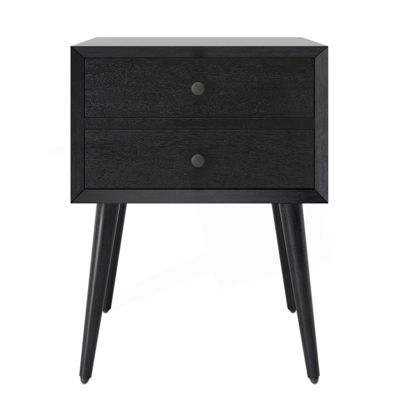 Table de chevet avec 2 tiroirs