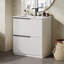 Meuble-lavabo avec lavabo en céramique et tiroirs pleine extension, meuble-lavabo autoportant avec glissières de tiroir à fermeture en douceur-1956099013