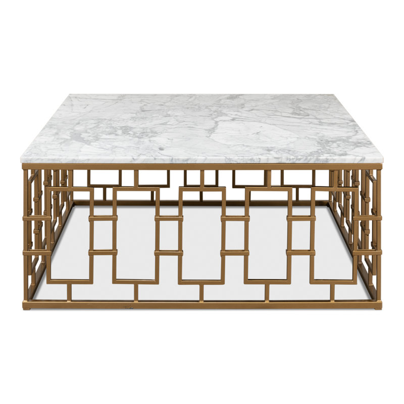 Brass Gate Solid Wood Coffee Table