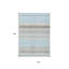 Tapis intérieur lavable rayé bleu ciel 10 pi x 14 pi