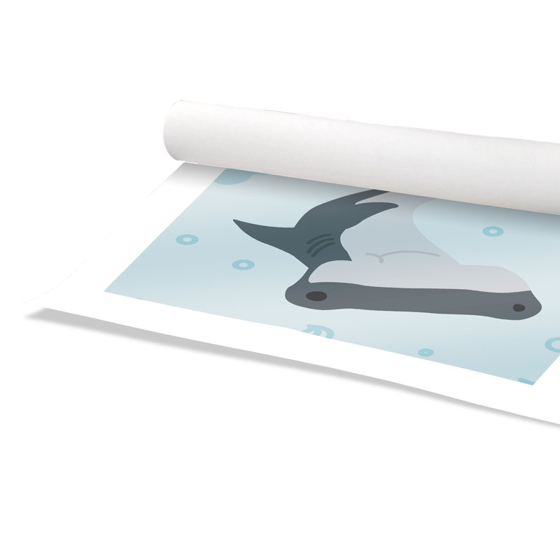 Impression sur papier Happy Hammerhead, H 20 po x l 20 po x P 1 po, Papier