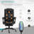 7-Point Vibrating Massage Office Chair, High Back Executive Recliner With Lumbar Support, Footrest, Reclining Back, Adjustable Height