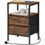 Aneisha 38cm W Metal Bedside Table