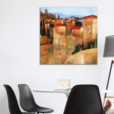 Tuscan Hillside by Keith Mallett - Wrapped Canvas Print