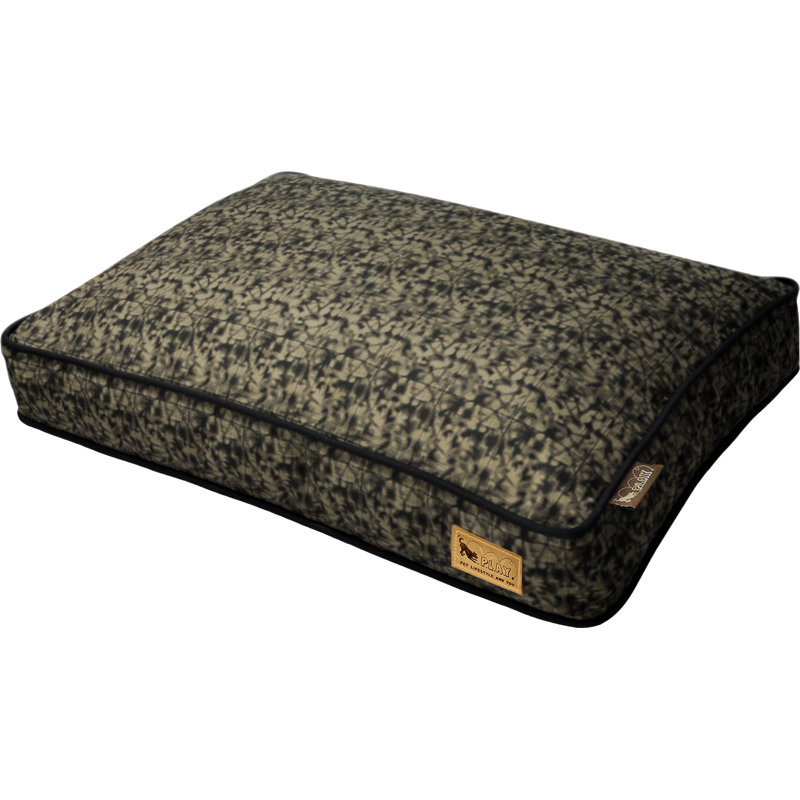 Oreiller rectangulaire pour chien Frolique, Petit (l 28 po x P 20 po x H 4 po), Olive