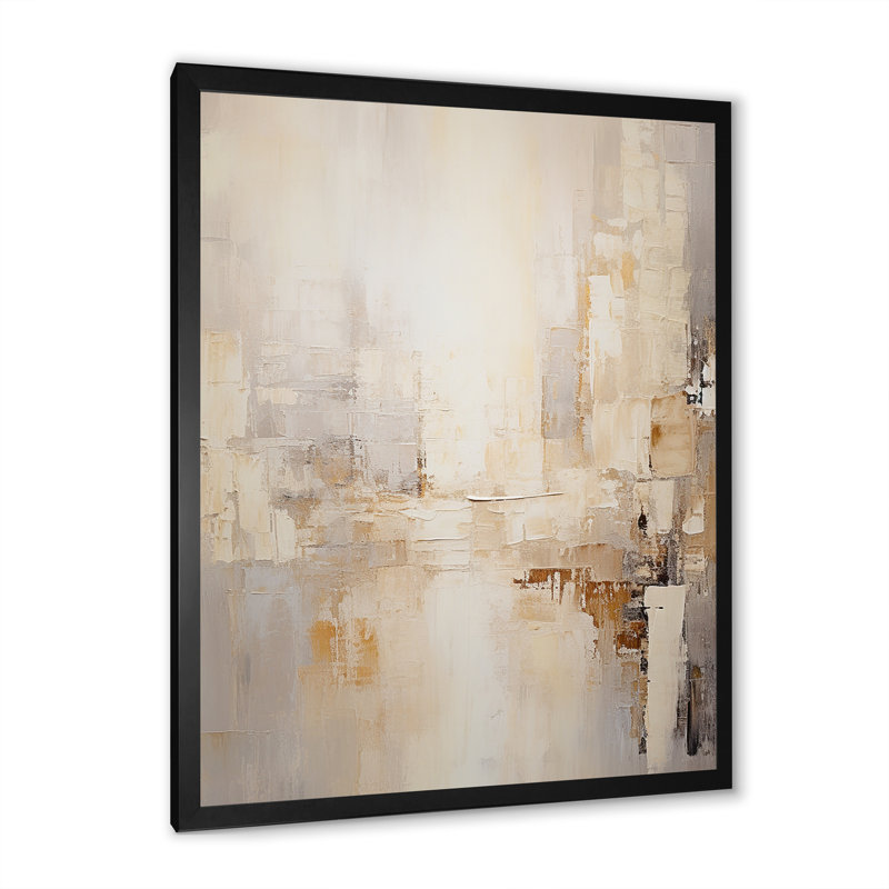 «Beys Skyscraper City Paint II», reproduction sur toile, Cadre simple noir, H 32 po x l 24 po x P 1 po