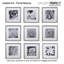 Cadre photo avec passe-partout mural 12 po x 12 po Gallery Perfect - (ensemble de 9)