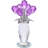 Handmade Crystal Rose Bouquet with Decorative Vase, Floral Tabletop Accent for Home Décor-847198858