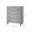Commode rembourrée 4 tiroirs