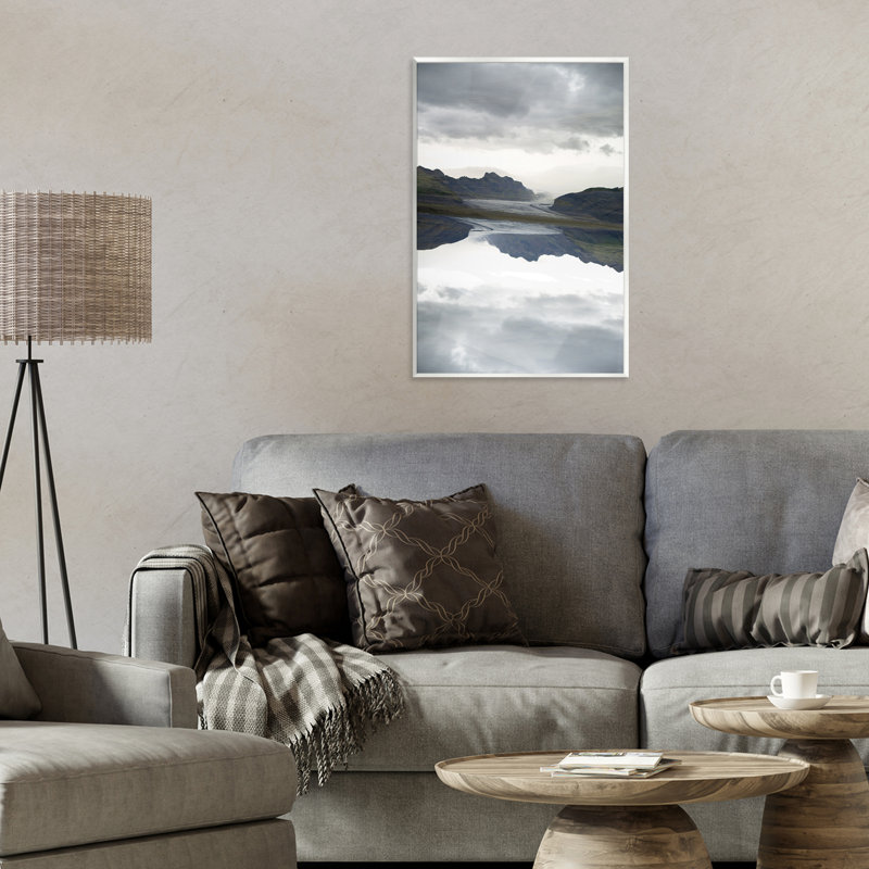 Plaque de glace Ice Roadtrip Reflection, par Robin Vandenabeele, H 19 po x l 13 po