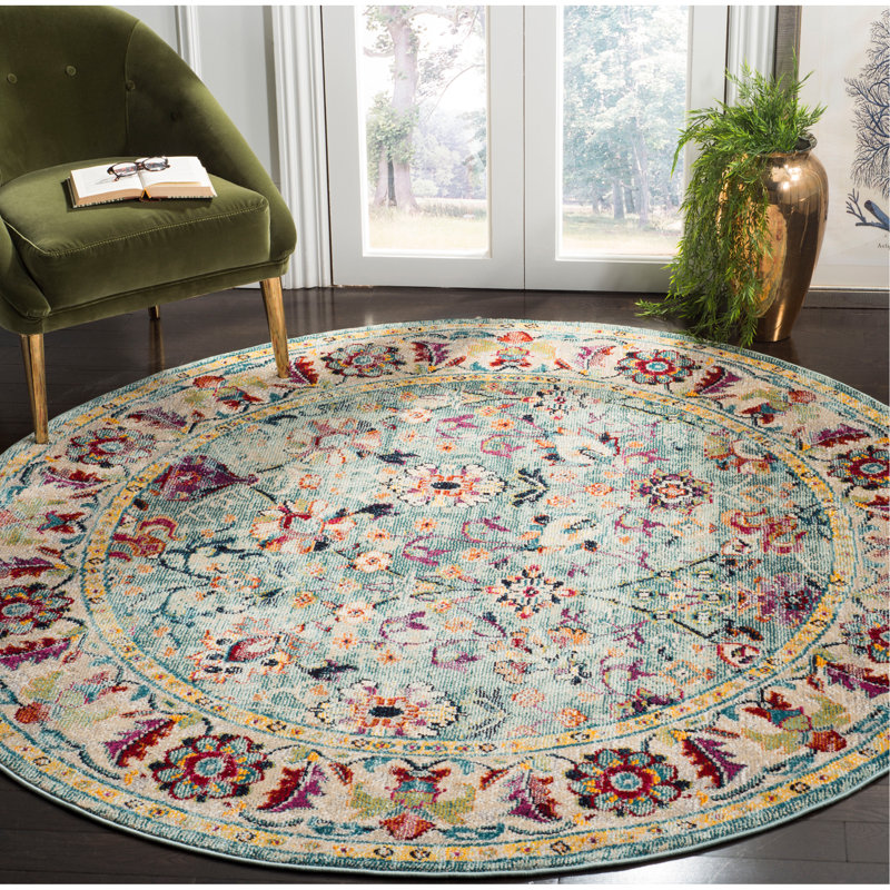 Mcintosh Savannah Performance Oriental Rug, Round 7'